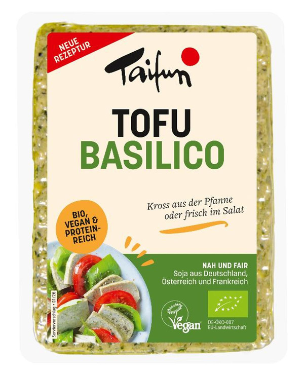 Produktfoto zu Tofu Basilico, 200g