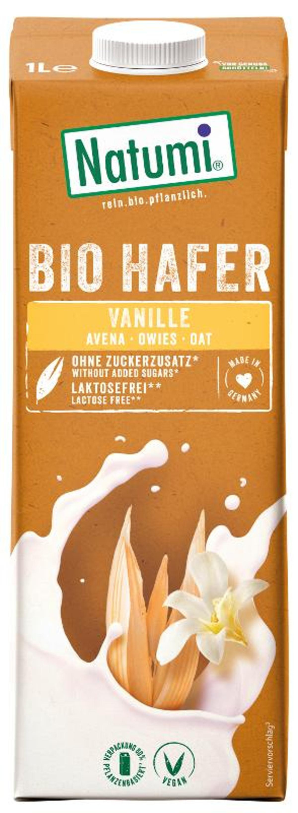 Produktfoto zu Haferdrink Vanille, 1 Ltr.