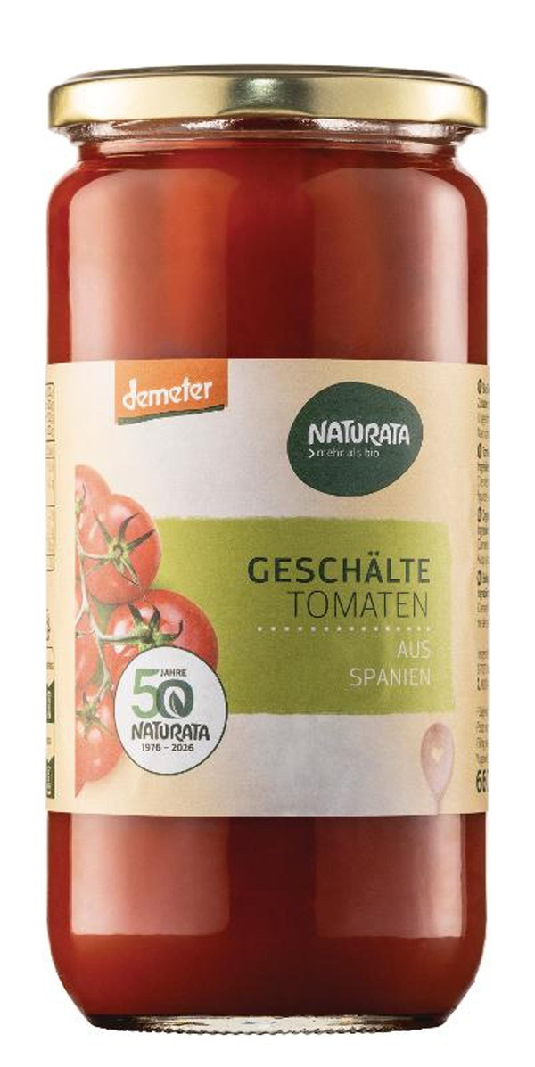 Produktfoto zu Geschälte Tomaten, im Glas 660g