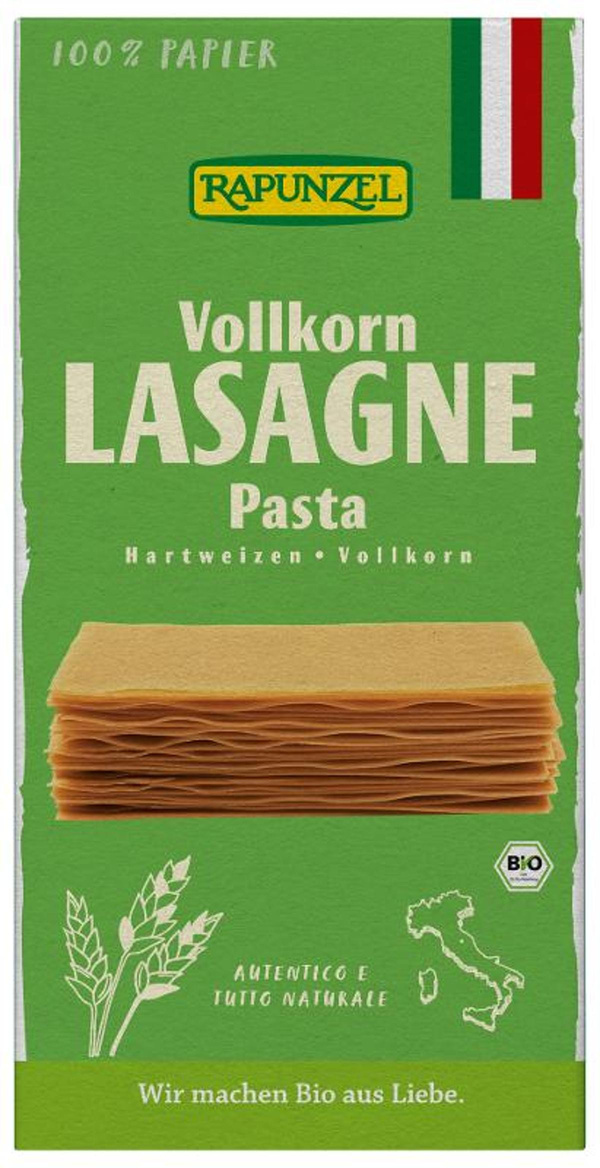 Produktfoto zu Vollkorn Lasagneplatten, 250g