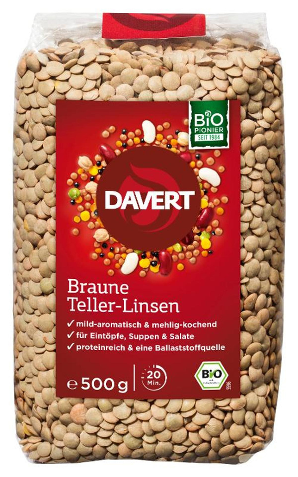 Produktfoto zu Braune Linsen, 500g