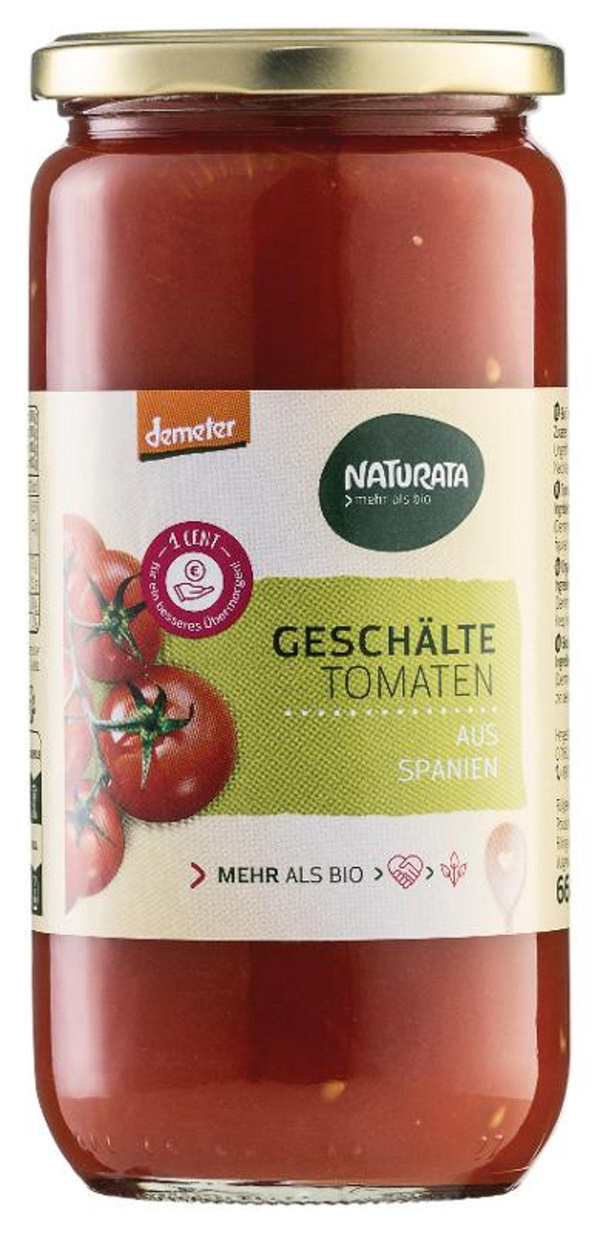 Produktfoto zu Geschälte Tomaten, im Glas 660g