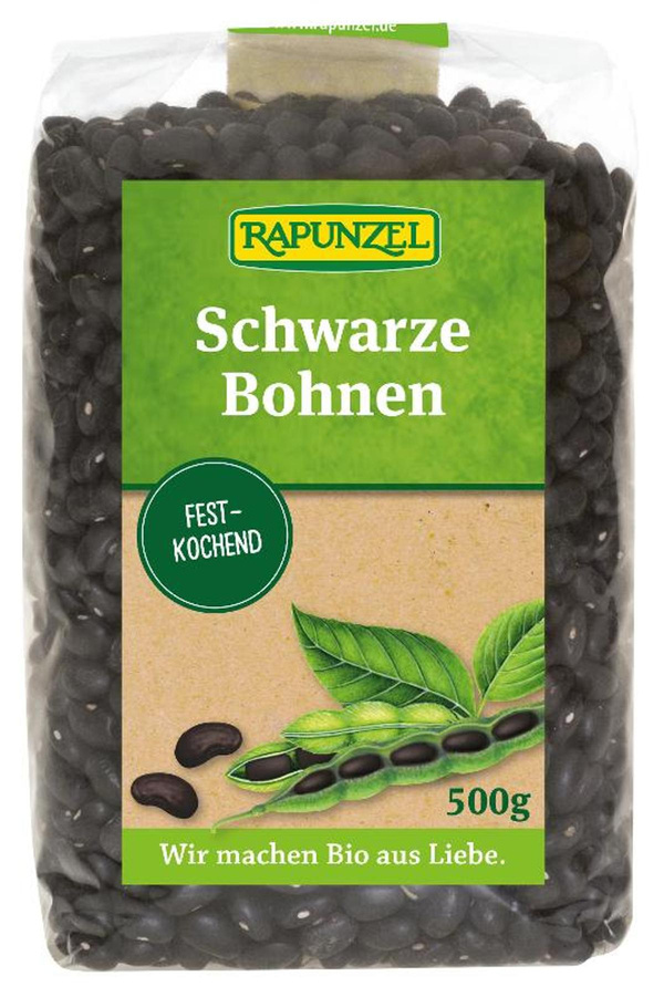 Produktfoto zu Schwarze Bohnen, getrocknet, 500g