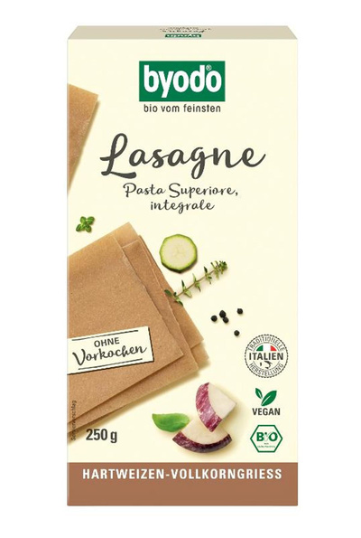 Produktfoto zu Vollkorn Lasagneplatten, 250g