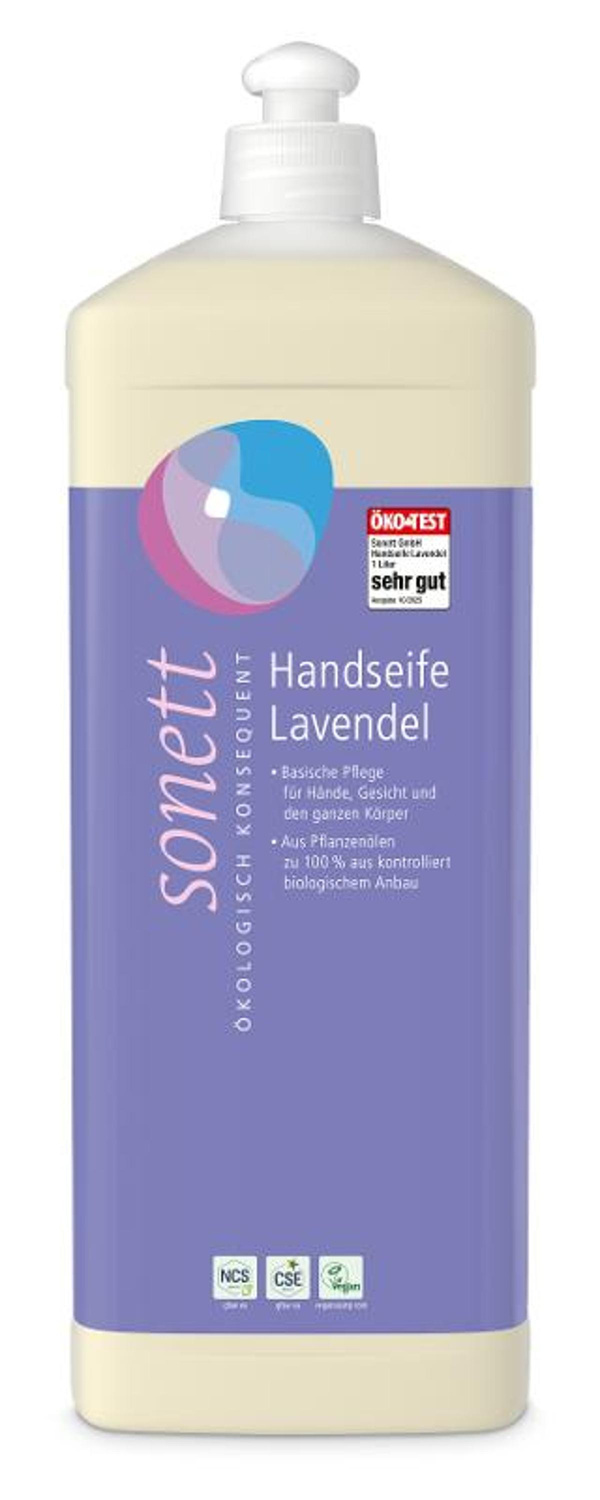Produktfoto zu Handseife Lavendel, 1Liter in der Nachfüllflasche