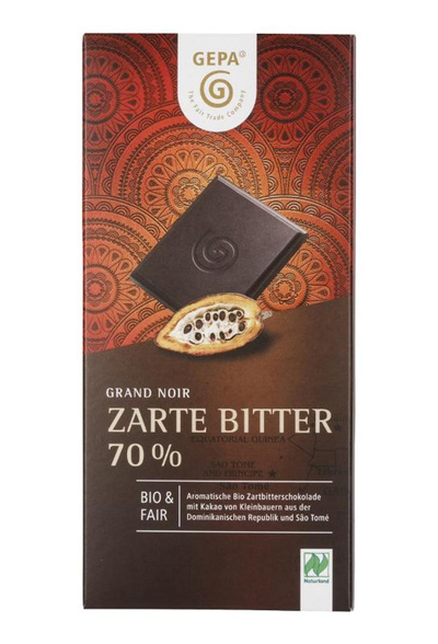 Produktfoto zu Zartbitter Schokolade Grand Noir, 100g