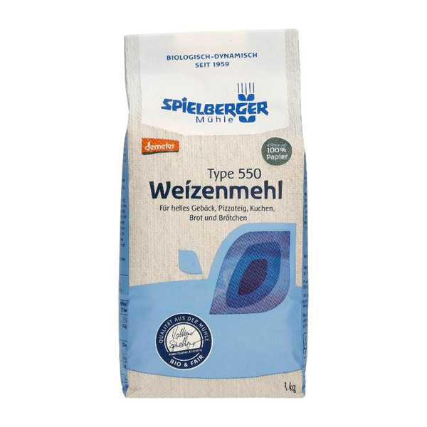 Produktfoto zu Weizenmehl 550 hell, 1kg