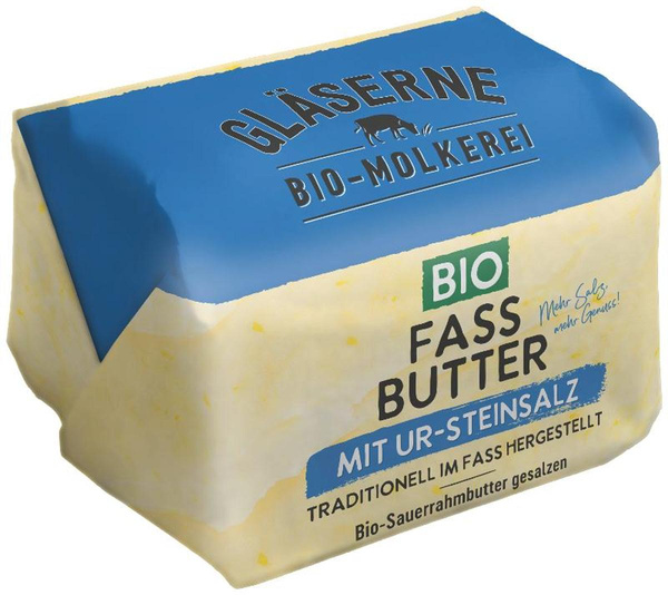 Produktfoto zu Fassbutter Sauerrahm gesalzen, 250g