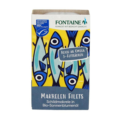 Produktfoto zu Makrelenfilets in Bio-Sonnenblumenöl, 120g