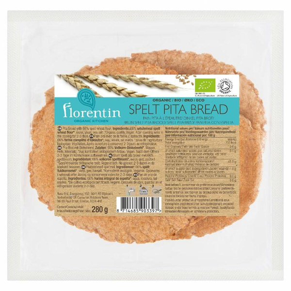 Produktfoto zu Pita Taschenbrot, Vollkorn, 4 Stk, 280g