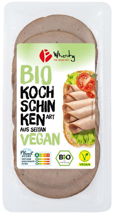 Produktfoto zu Veganer Aufschnitt nach Kochschinken Art, 100g