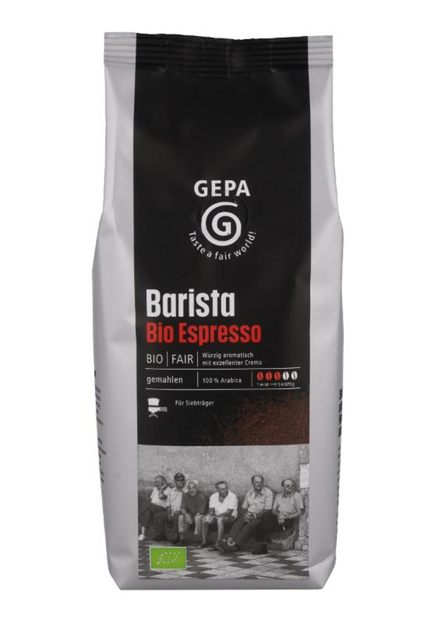 Produktfoto zu Barista Espresso gemahlen GEPA, 250g