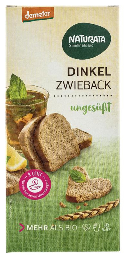 Produktfoto zu Dinkel Zwieback ungesüsst, 150g