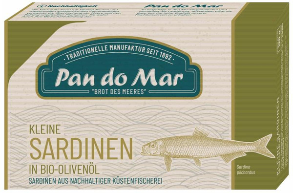Produktfoto zu Sardinenfilets in Bio-Olivenöl, 120g