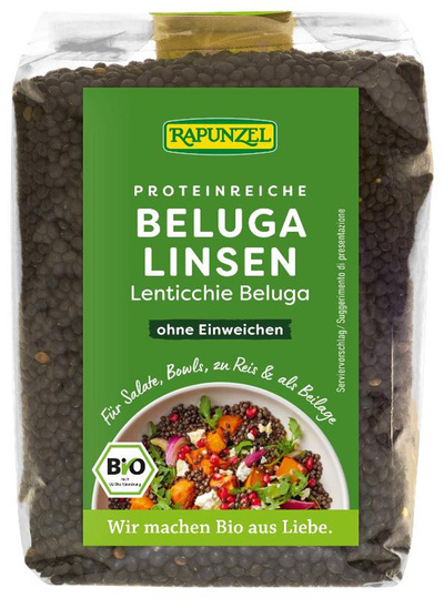 Produktfoto zu Beluga-Linsen, schwarz, 500g