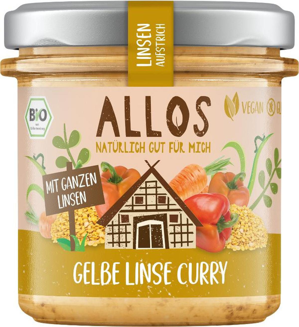 Produktfoto zu Aufstrich Gelbe Linse Curry, 140g