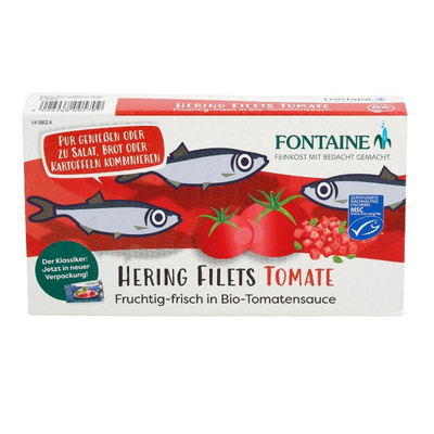 Produktfoto zu Heringfilet in Tomate, 200g