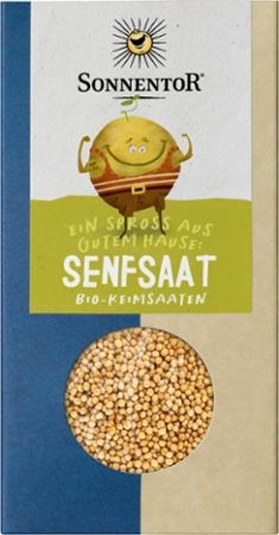 Produktfoto zu Gelbe Senfsaat, ganz, 120g (Keimsaat)