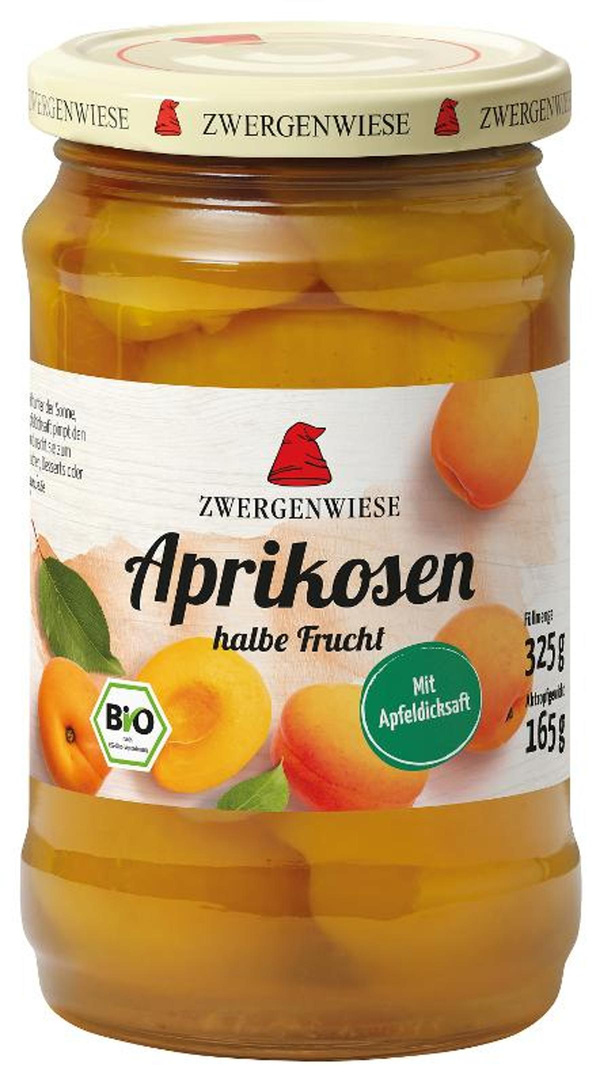 Produktfoto zu Aprikosen im Glas, 325g, ATG 165g