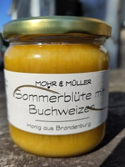 Produktfoto zu Honig Sommerblüte mit Buchweizen, 500g