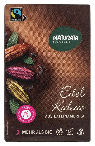 Produktfoto zu Edel-Kakao, schwach entölt, 125g