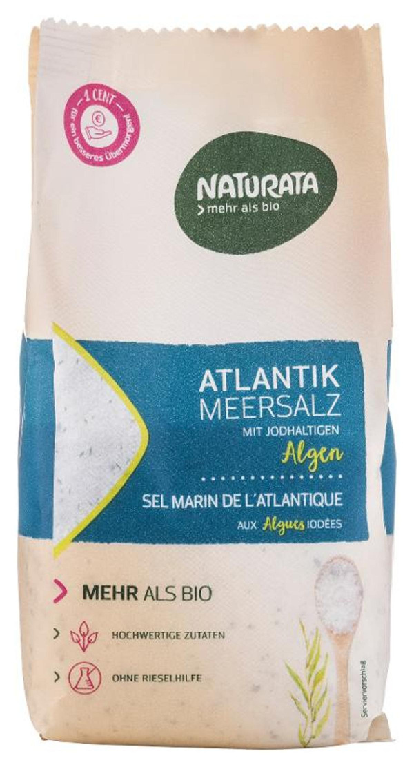 Produktfoto zu Atlantik Meersalz m.jodhaltige Algen, 500g