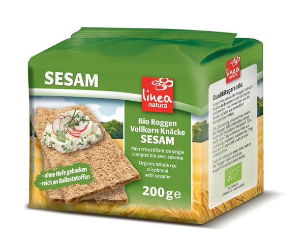 Produktfoto zu Sesam Knäcke Vollkorn, 200g
