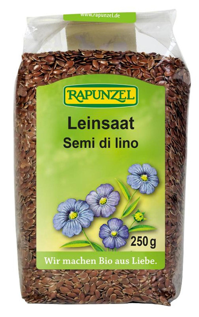 Produktfoto zu Leinsaat, braun, 250g