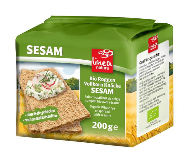 Produktfoto zu Sesam Knäcke Vollkorn, 200g