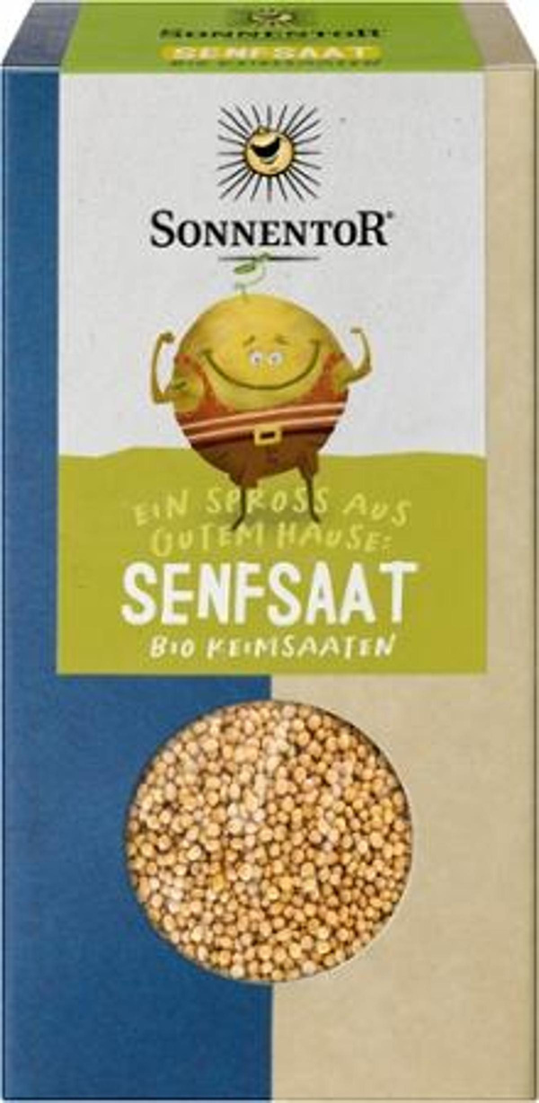 Produktfoto zu Gelbe Senfsaat, ganz, 120g (Keimsaat)