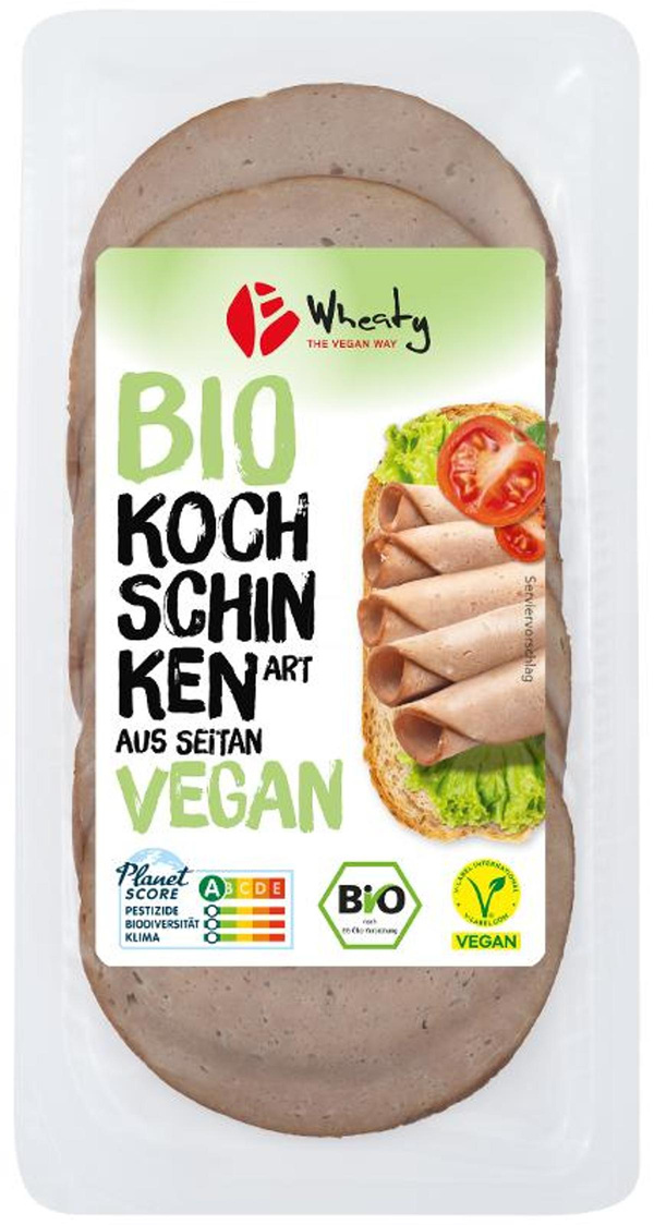 Produktfoto zu Veganer Aufschnitt nach Kochschinken Art, 100g
