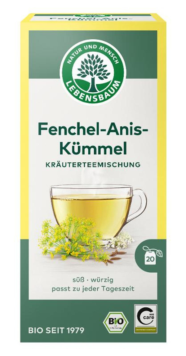 Produktfoto zu Fenchel-Anis-Kümmel Tee im Beutel, 20x2,5g