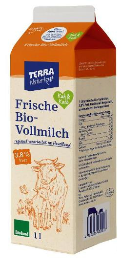 Produktfoto zu Vollmilch Kuh&Kalb, 1Liter