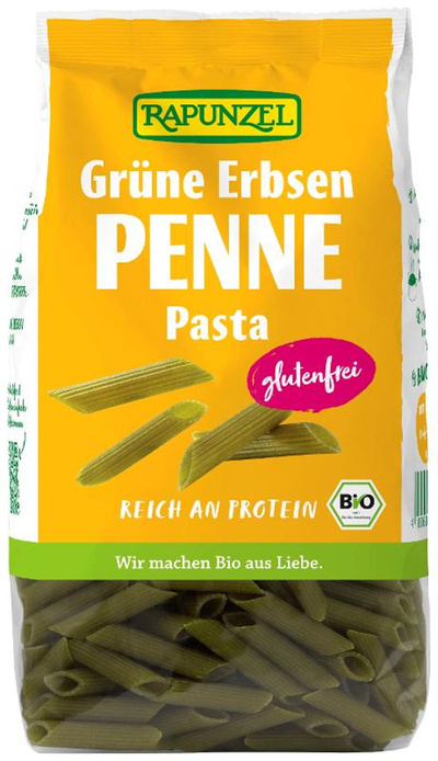 Produktfoto zu Grüne Erbsen Penne Pasta, 300g