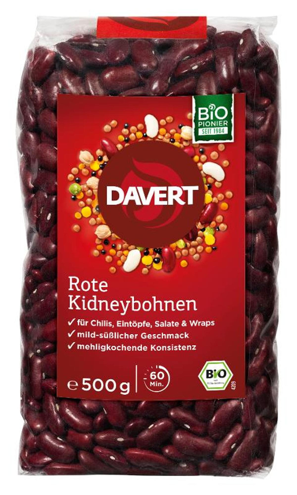 Produktfoto zu Rote Kidneybohnen, getrocknet, 500g