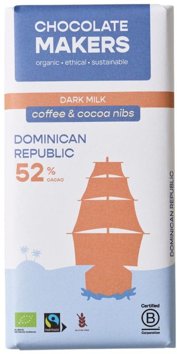 Produktfoto zu Zartbitterschokolade mit Kaffee 52%, 80g