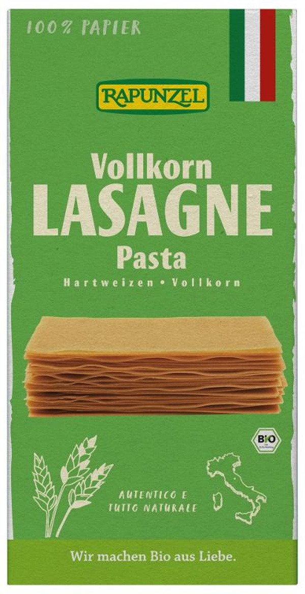 Produktfoto zu Vollkorn Lasagneplatten, 250g