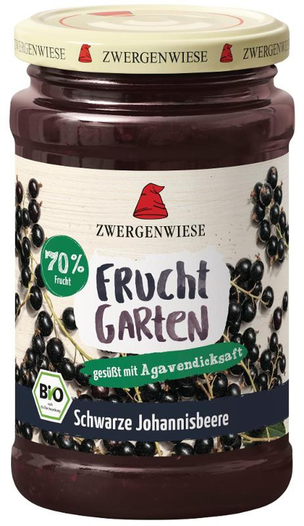 Produktfoto zu Fruchtgarten Schwarze Johannisbeere, 225g
