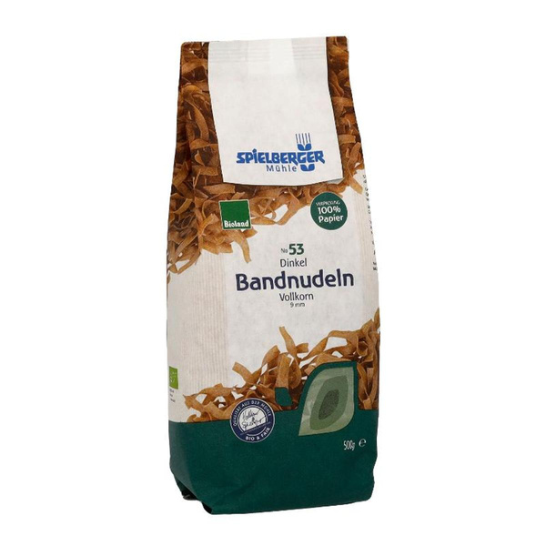 Produktfoto zu Bandnudeln, Dinkel-Vollkorn 500g