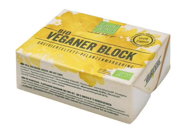 Produktfoto zu Veganer Block - ohne Palmfett, 250g