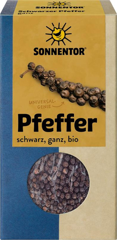 Produktfoto zu Pfeffer schwarz, ganz, 55g