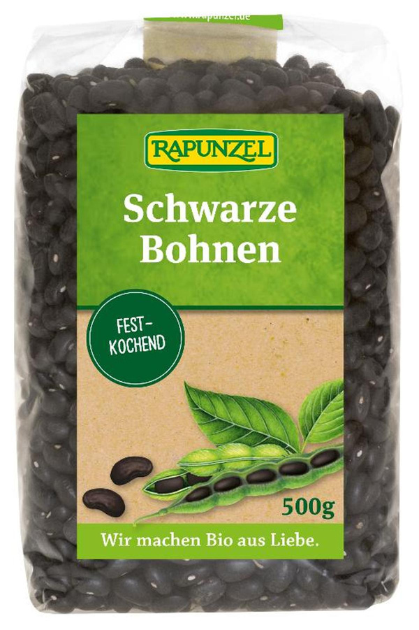 Produktfoto zu Schwarze Bohnen, getrocknet, 500g
