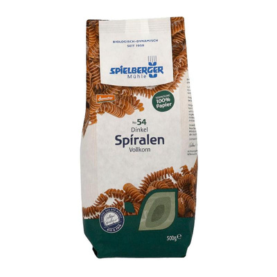 Produktfoto zu Dinkel Spiralen Vollkorn