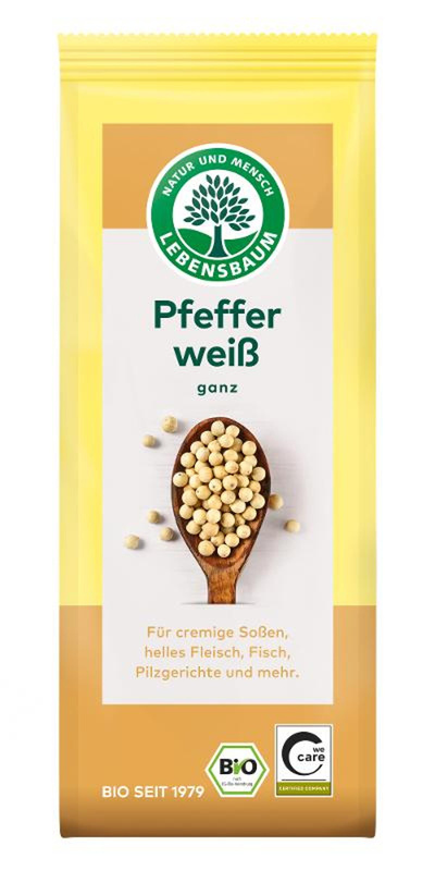 Produktfoto zu Pfeffer, ganz WEIß, 50g