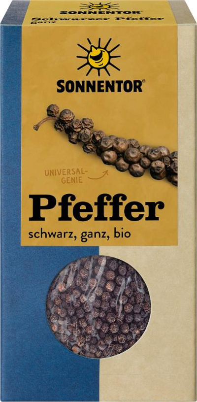 Produktfoto zu Pfeffer schwarz, ganz, 55g