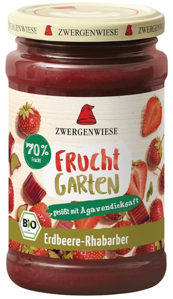 Produktfoto zu Fruchtgarten Erdbeere Rhabarber, 225g